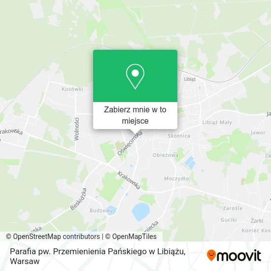 Mapa Parafia pw. Przemienienia Pańskiego w Libiążu