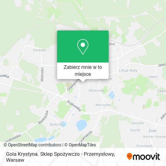 Mapa Gola Krystyna. Sklep Spożywczo - Przemysłowy