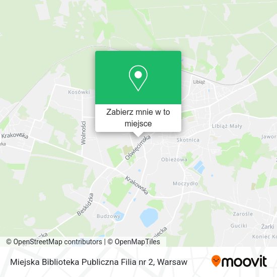 Mapa Miejska Biblioteka Publiczna Filia nr 2