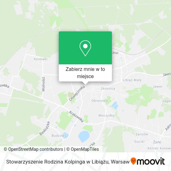 Mapa Stowarzyszenie Rodzina Kolpinga w Libiążu