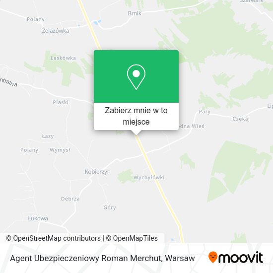 Mapa Agent Ubezpieczeniowy Roman Merchut