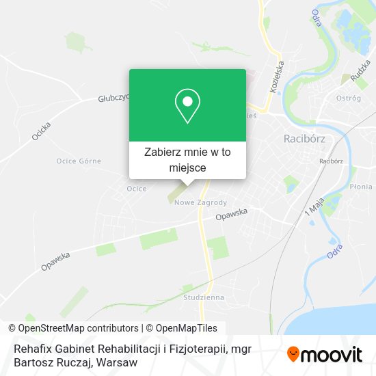 Mapa Rehafix Gabinet Rehabilitacji i Fizjoterapii, mgr Bartosz Ruczaj