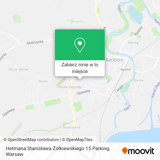 Mapa Hetmana Stanisława Żółkiewskiego 15 Parking