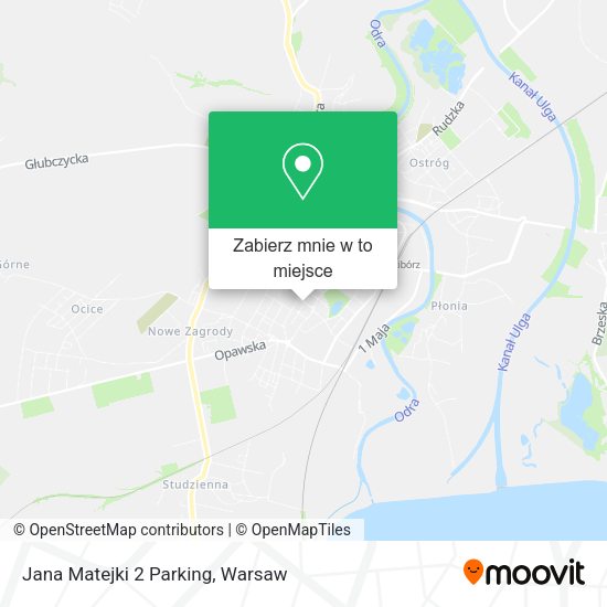 Mapa Jana Matejki 2 Parking