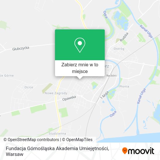 Mapa Fundacja Górnośląska Akademia Umiejętności