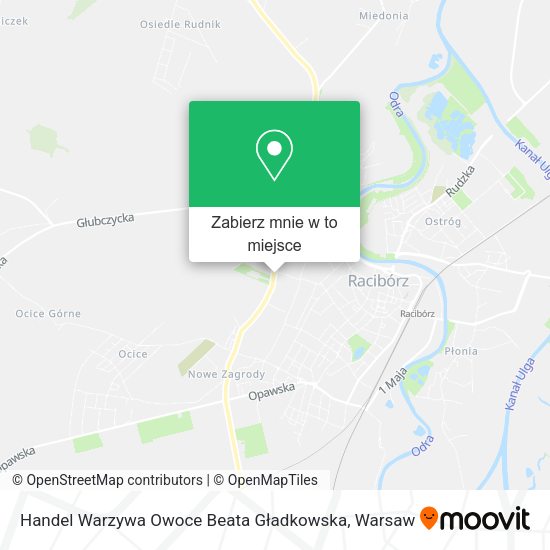 Mapa Handel Warzywa Owoce Beata Gładkowska