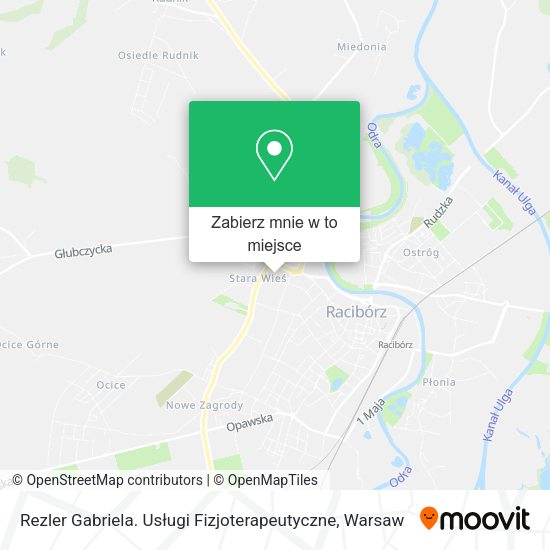 Mapa Rezler Gabriela. Usługi Fizjoterapeutyczne