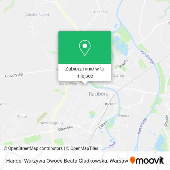 Mapa Handel Warzywa Owoce Beata Gladkowska