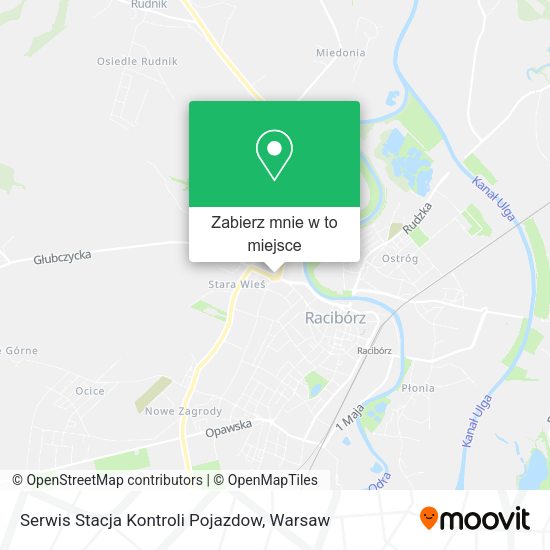 Mapa Serwis Stacja Kontroli Pojazdow