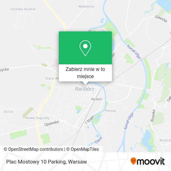 Mapa Plac Mostowy 10 Parking