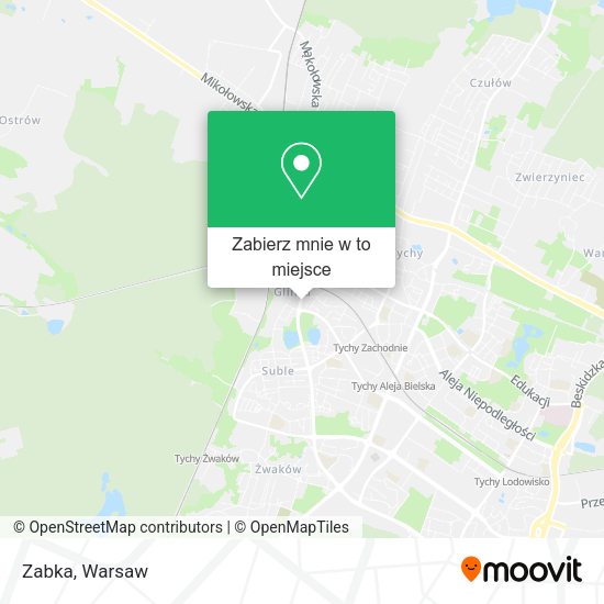 Mapa Zabka