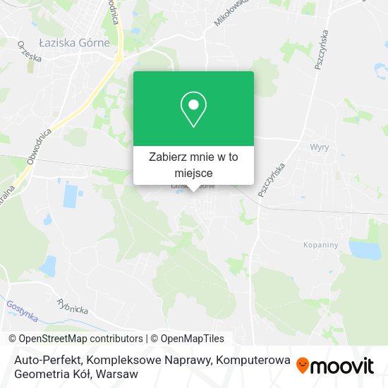 Mapa Auto-Perfekt, Kompleksowe Naprawy, Komputerowa Geometria Kół