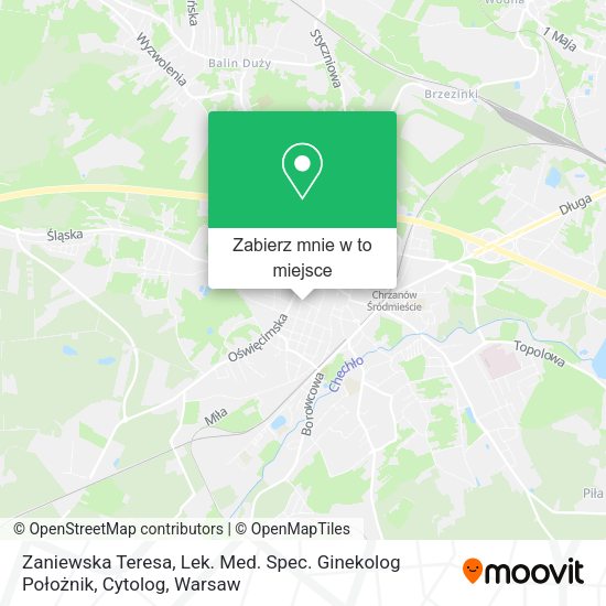 Mapa Zaniewska Teresa, Lek. Med. Spec. Ginekolog Położnik, Cytolog