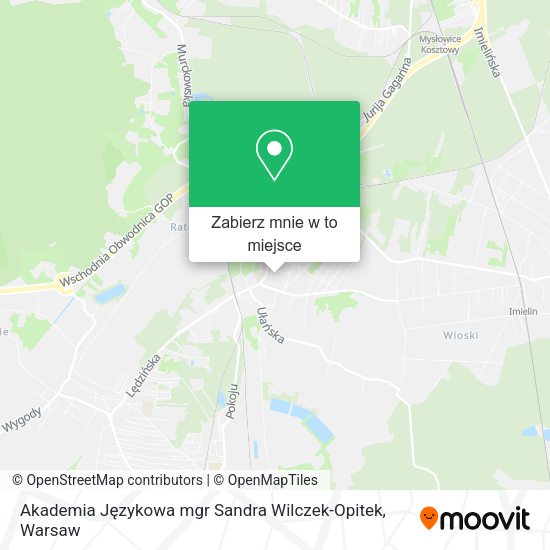 Mapa Akademia Językowa mgr Sandra Wilczek-Opitek