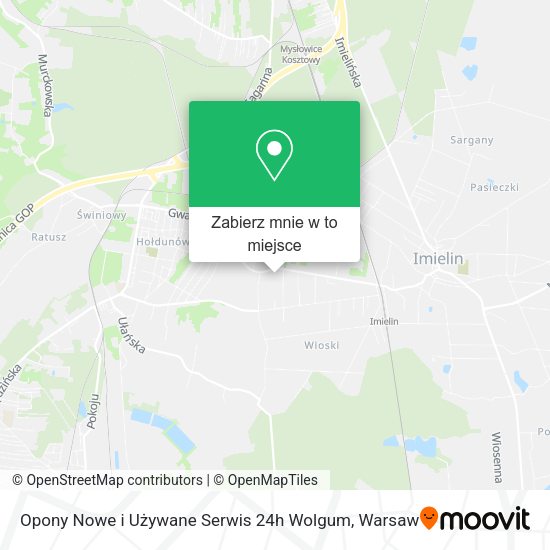 Mapa Opony Nowe i Używane Serwis 24h Wolgum