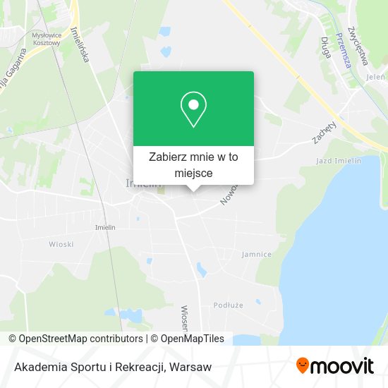 Mapa Akademia Sportu i Rekreacji