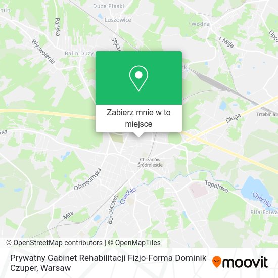 Mapa Prywatny Gabinet Rehabilitacji Fizjo-Forma Dominik Czuper