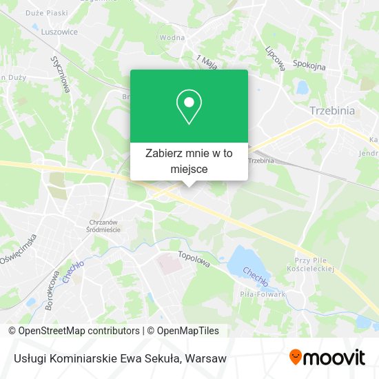 Mapa Usługi Kominiarskie Ewa Sekuła