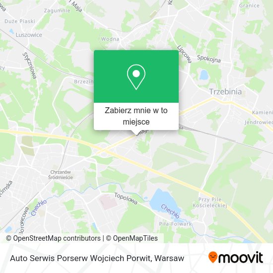 Mapa Auto Serwis Porserw Wojciech Porwit