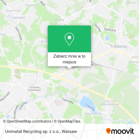 Mapa Unimetal Recycling sp. z o.o.