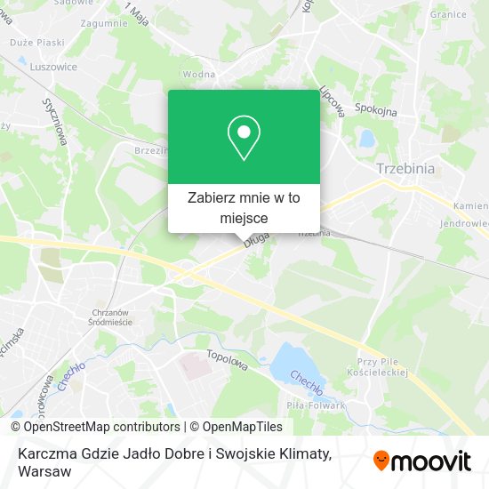 Mapa Karczma Gdzie Jadło Dobre i Swojskie Klimaty