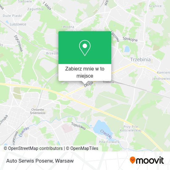 Mapa Auto Serwis Poserw