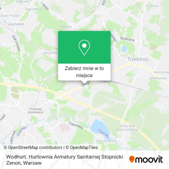 Mapa Wodhurt. Hurtownia Armatury Sanitarnej Stopnicki Zenon