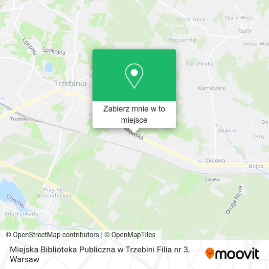 Mapa Miejska Biblioteka Publiczna w Trzebini Filia nr 3