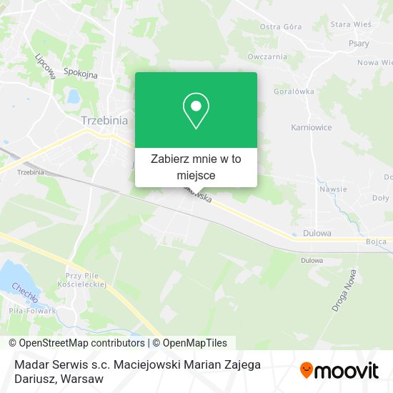 Mapa Madar Serwis s.c. Maciejowski Marian Zajega Dariusz