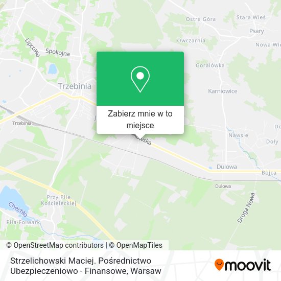 Mapa Strzelichowski Maciej. Pośrednictwo Ubezpieczeniowo - Finansowe