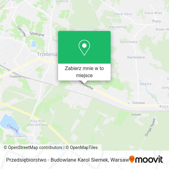 Mapa Przedsiębiorstwo - Budowlane Karol Siemek