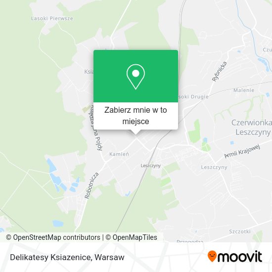 Mapa Delikatesy Ksiazenice