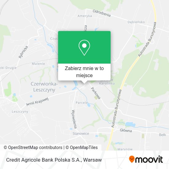 Mapa Credit Agricole Bank Polska S.A.