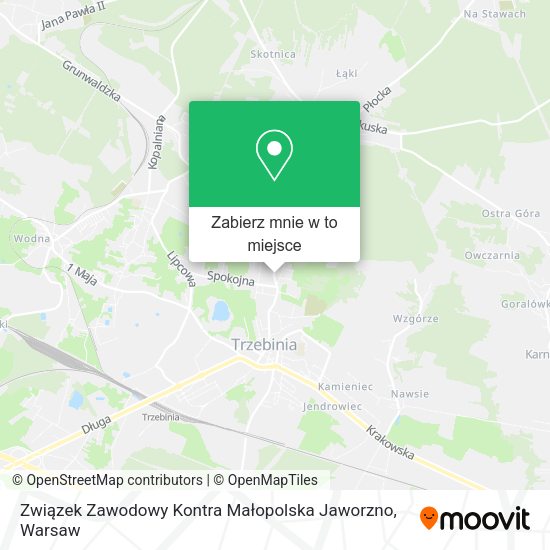 Mapa Związek Zawodowy Kontra Małopolska Jaworzno