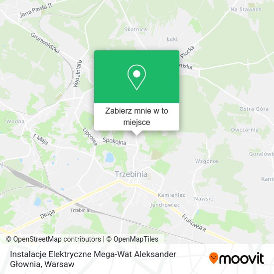 Mapa Instalacje Elektryczne Mega-Wat Aleksander Głownia