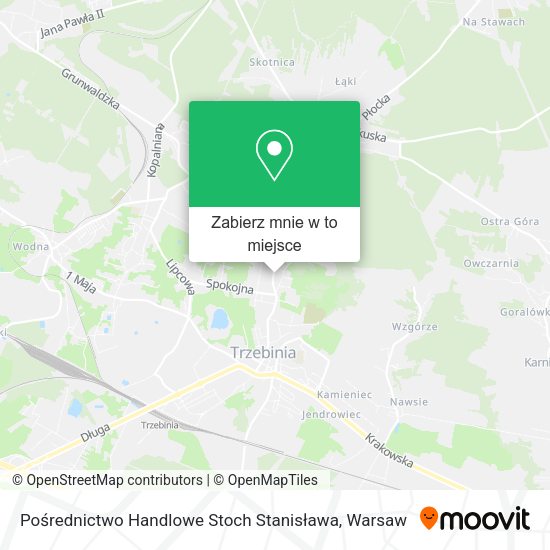 Mapa Pośrednictwo Handlowe Stoch Stanisława