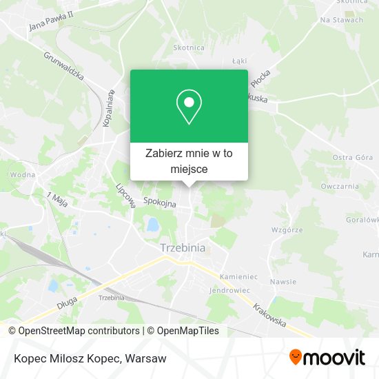 Mapa Kopec Milosz Kopec