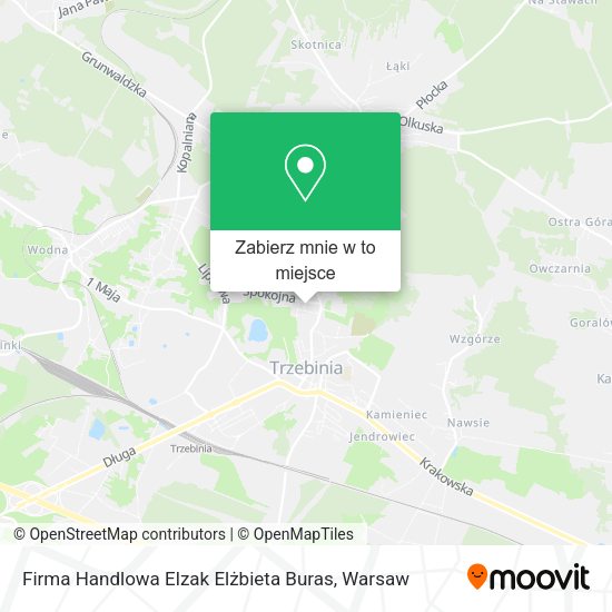 Mapa Firma Handlowa Elzak Elżbieta Buras