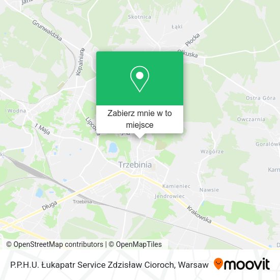 Mapa P.P.H.U. Łukapatr Service Zdzisław Cioroch