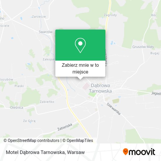 Mapa Motel Dąbrowa Tarnowska