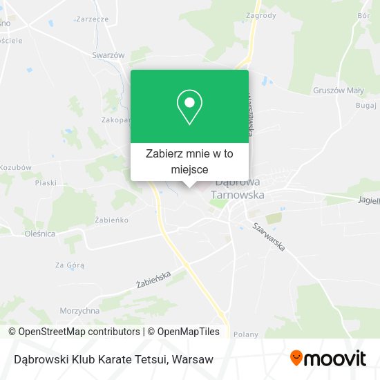 Mapa Dąbrowski Klub Karate Tetsui