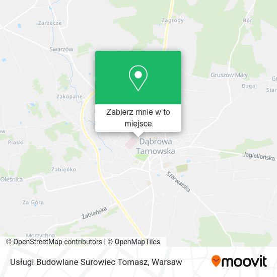 Mapa Usługi Budowlane Surowiec Tomasz