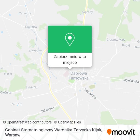 Mapa Gabinet Stomatologiczny Weronika Zarzycka-Kijak