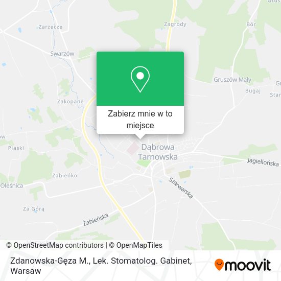 Mapa Zdanowska-Gęza M., Lek. Stomatolog. Gabinet