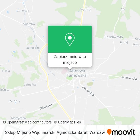 Mapa Sklep Mięsno Wędliniarski Agnieszka Sarat