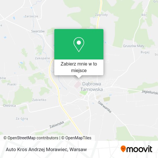 Mapa Auto Kros Andrzej Morawiec