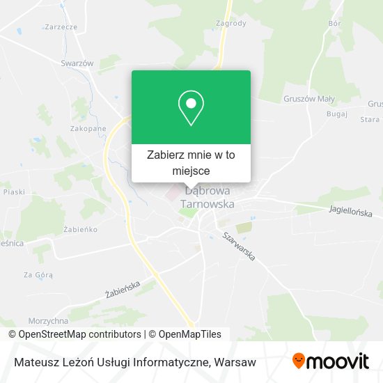 Mapa Mateusz Leżoń Usługi Informatyczne