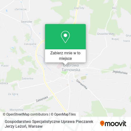 Mapa Gospodarstwo Specjalistyczne Uprawa Pieczarek Jerzy Leżoń