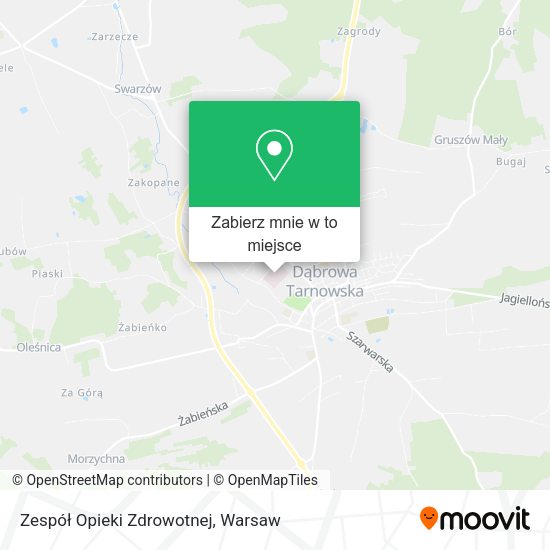 Mapa Zespół Opieki Zdrowotnej