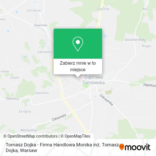 Mapa Tomasz Dojka - Firma Handlowa Monika inż. Tomasz Dojka